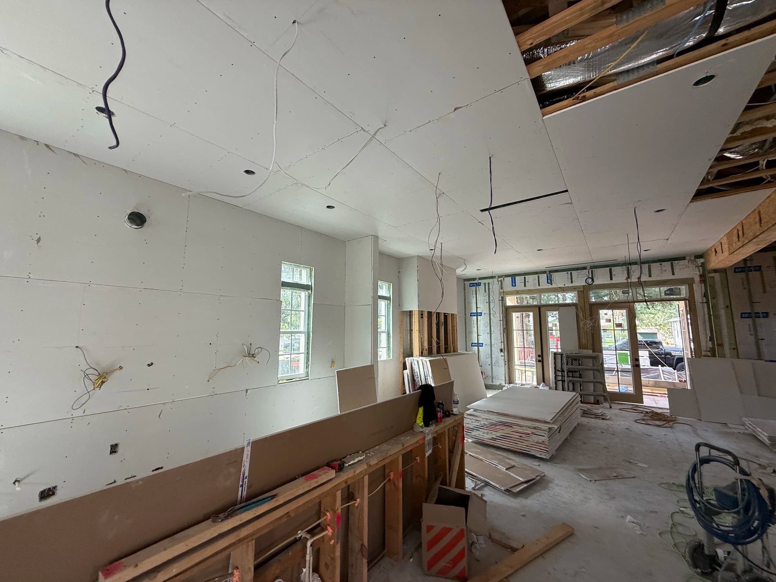Drywall before